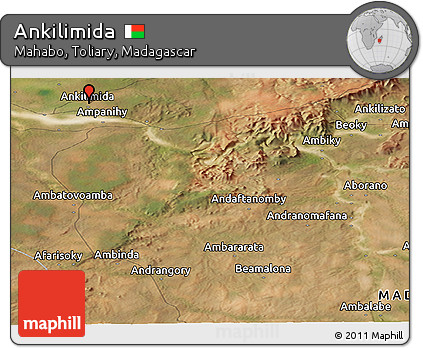 Satellite Panoramic Map of Ankilimida