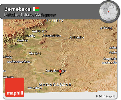 Satellite Panoramic Map of Bemetaka