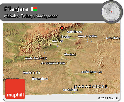 Satellite Panoramic Map of Filanjara