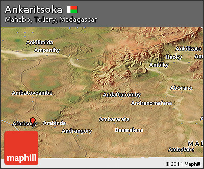 Satellite Panoramic Map of Ankaritsoka