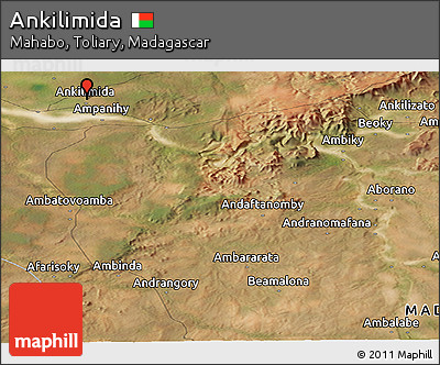 Satellite Panoramic Map of Ankilimida