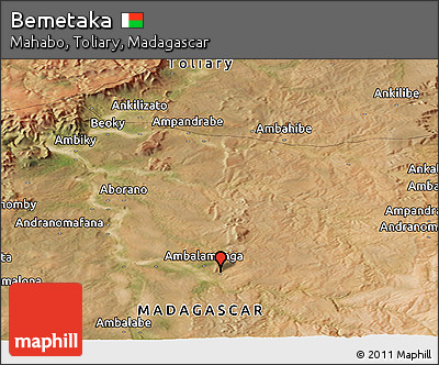 Satellite Panoramic Map of Bemetaka