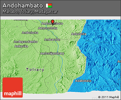 Political Panoramic Map of Andohambato