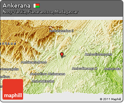 Physical Panoramic Map of Ankerana