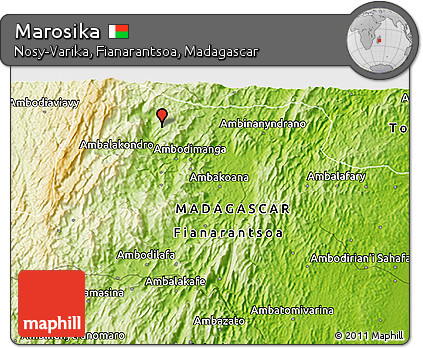 Physical 3D Map of Marosika