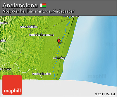 Physical 3D Map of Analanolona