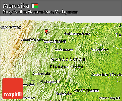 Physical 3D Map of Marosika