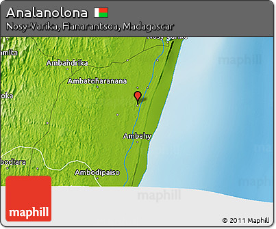 Physical 3D Map of Analanolona