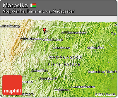 Physical 3D Map of Marosika