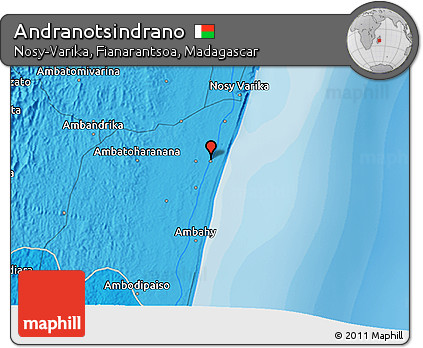 Political 3D Map of Andranotsindrano
