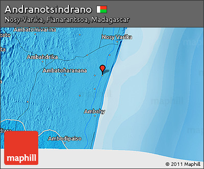 Political 3D Map of Andranotsindrano