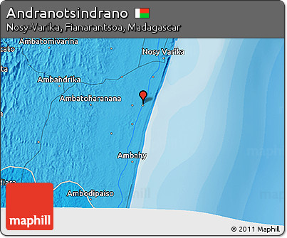 Political 3D Map of Andranotsindrano