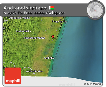 Satellite 3D Map of Andranotsindrano