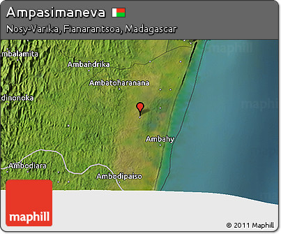 Satellite 3D Map of Ampasimaneva