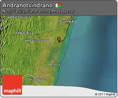 Satellite 3D Map of Andranotsindrano