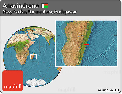 Satellite Location Map of Anasindrano
