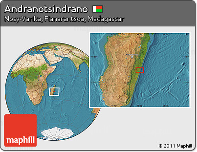 Satellite Location Map of Andranotsindrano