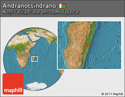 Satellite Location Map of Andranotsindrano