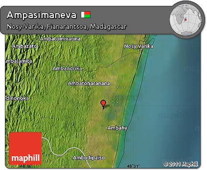 Satellite Map of Ampasimaneva