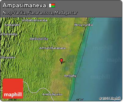 Satellite Map of Ampasimaneva