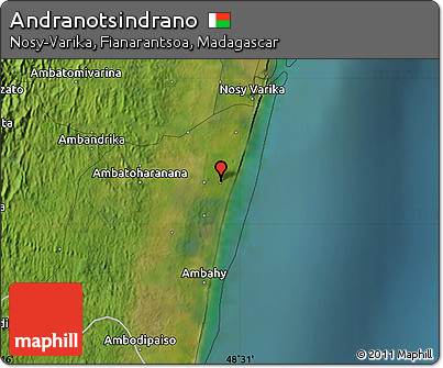 Satellite Map of Andranotsindrano