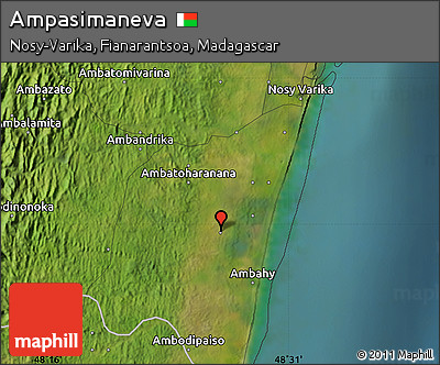 Satellite Map of Ampasimaneva