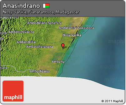 Satellite Panoramic Map of Anasindrano