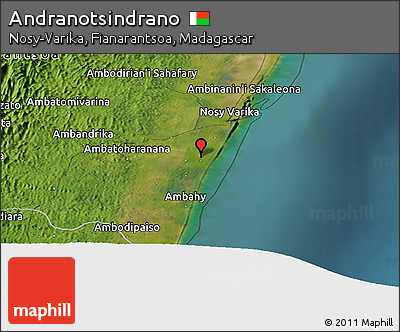 Satellite Panoramic Map of Andranotsindrano