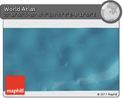 Satellite 3D Map of the Area around 20° 32' 59" S, 4° 19' 30" E