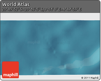 Satellite 3D Map of the Area around 20° 32' 59" S, 4° 19' 30" E