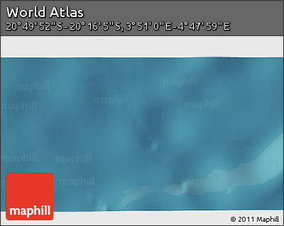 Satellite 3D Map of the Area around 20° 32' 59" S, 4° 19' 30" E
