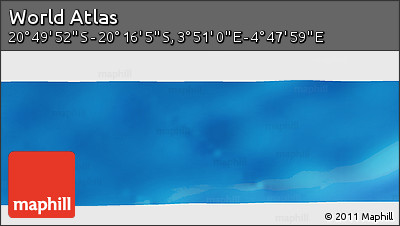 Physical Panoramic Map of the Area around 20° 32' 59" S, 4° 19' 30" E