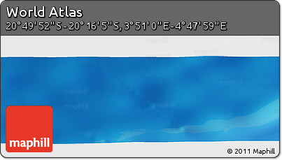 Physical Panoramic Map of the Area around 20° 32' 59" S, 4° 19' 30" E