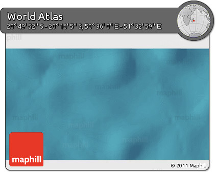 Satellite 3D Map of the Area around 20° 32' 59" S, 51° 4' 30" E