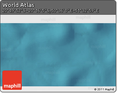 Satellite 3D Map of the Area around 20° 32' 59" S, 51° 4' 30" E