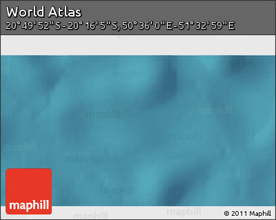 Satellite 3D Map of the Area around 20° 32' 59" S, 51° 4' 30" E