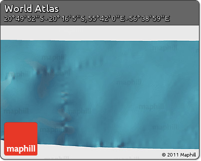 Satellite 3D Map of the Area around 20° 32' 59" S, 56° 10' 29" E