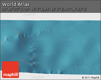 Satellite 3D Map of the Area around 20° 32' 59" S, 56° 10' 29" E
