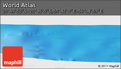 Physical Panoramic Map of the Area around 20° 32' 59" S, 56° 10' 29" E