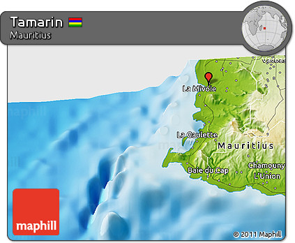 Physical 3D Map of Tamarin