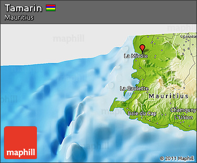 Physical 3D Map of Tamarin