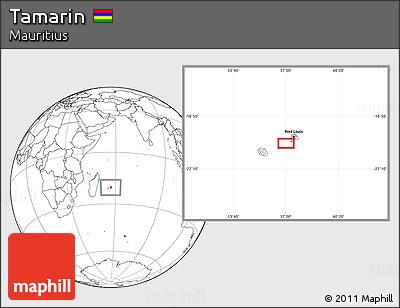 Blank Location Map of Tamarin