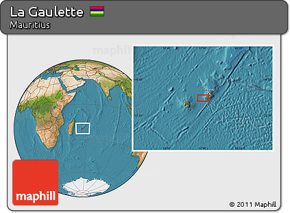 Satellite Location Map of La Gaulette