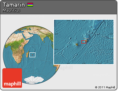 Satellite Location Map of Tamarin