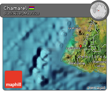 Satellite Map of Chamarel