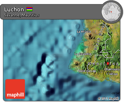 Satellite Map of Luchon