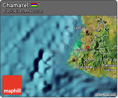 Satellite Map of Chamarel