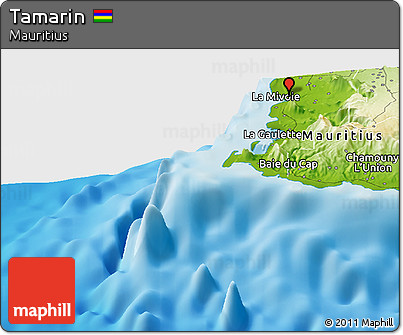 Physical Panoramic Map of Tamarin