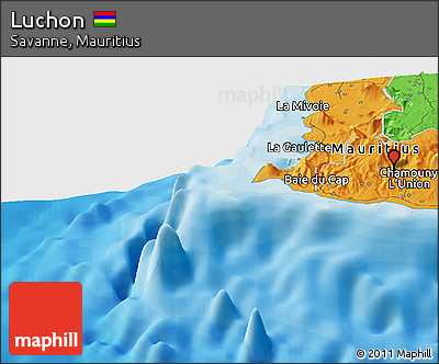 Political Panoramic Map of Luchon