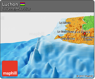 Political Panoramic Map of Luchon